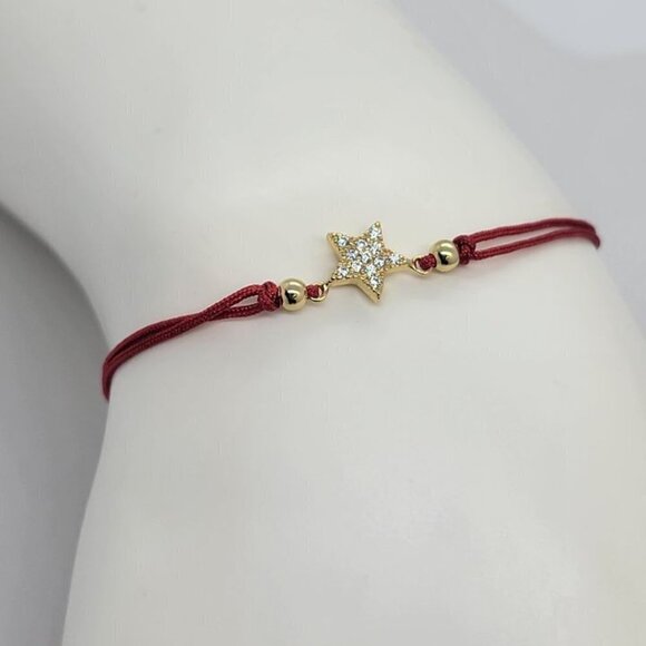 Adjustable 925 Sterling Silver Star Bracelet – Minimalist Celestial Design - Picture 3 of 4